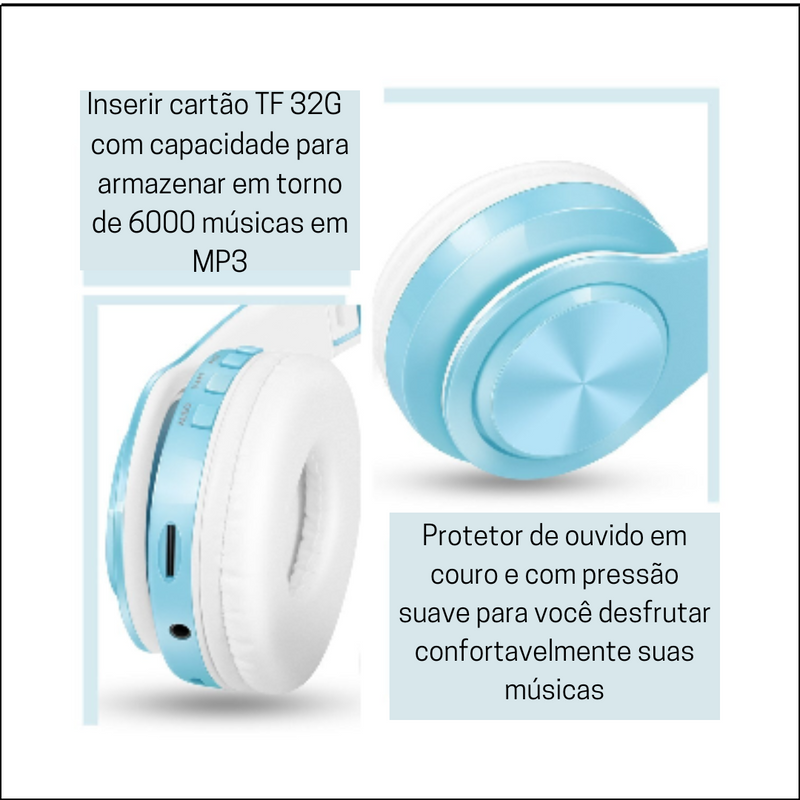 CollorFone, Fones de Ouvido, Fones de Ouvido sem fio, Fones de ouvido Bluetooth