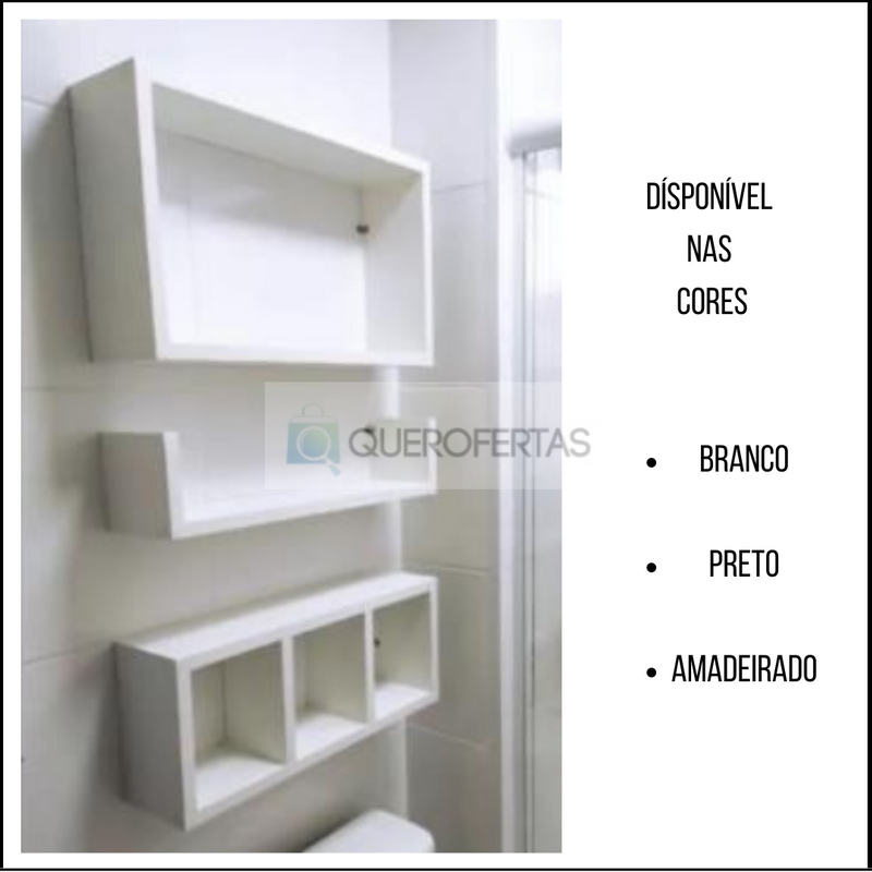 Kit Organizador para Banheiro - Banheiro Organizado - Nicho para Banheiro - Banheiro Organizado - Prateleiras para Banheiro - Armários para Banheiro - Gabinete para Banheiro