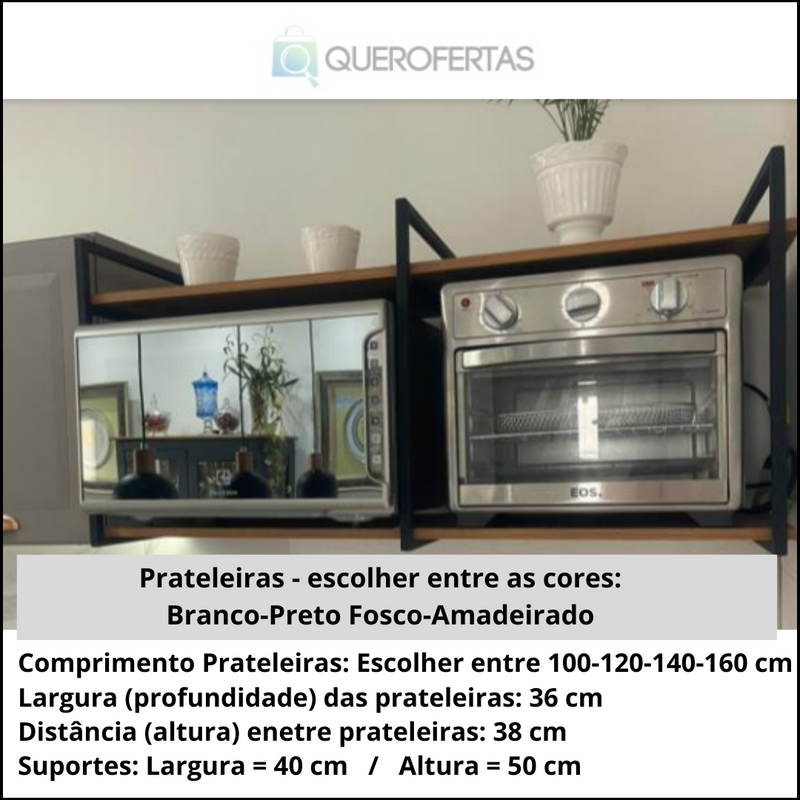 Nicho Prático para Micro-Ondas e Forno Elétrico - FRETE GRÁTIS