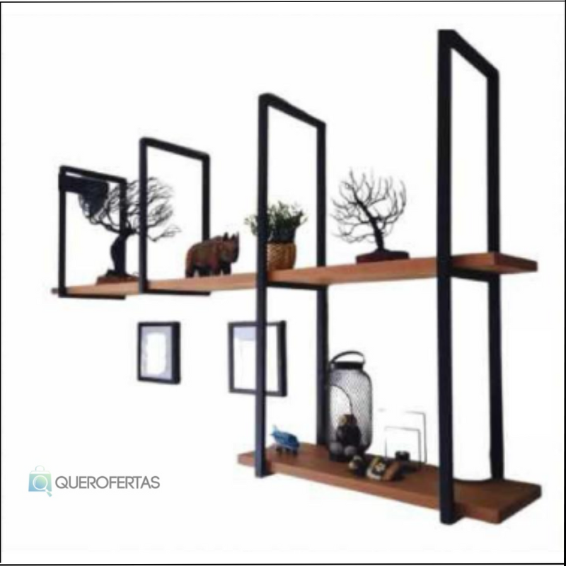 Kit Prateleira Urban Style para Ambientes - Kit Modular para&nbsp; Ambientes - Módulos Prateleira - Frete Grátis